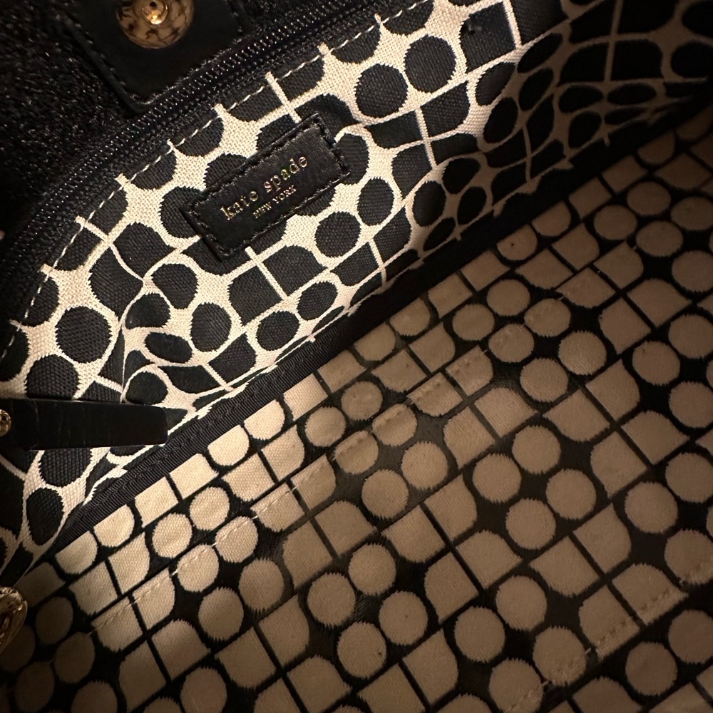 Black and cream Kate Spade shoulder bag - Picture 3 of 5